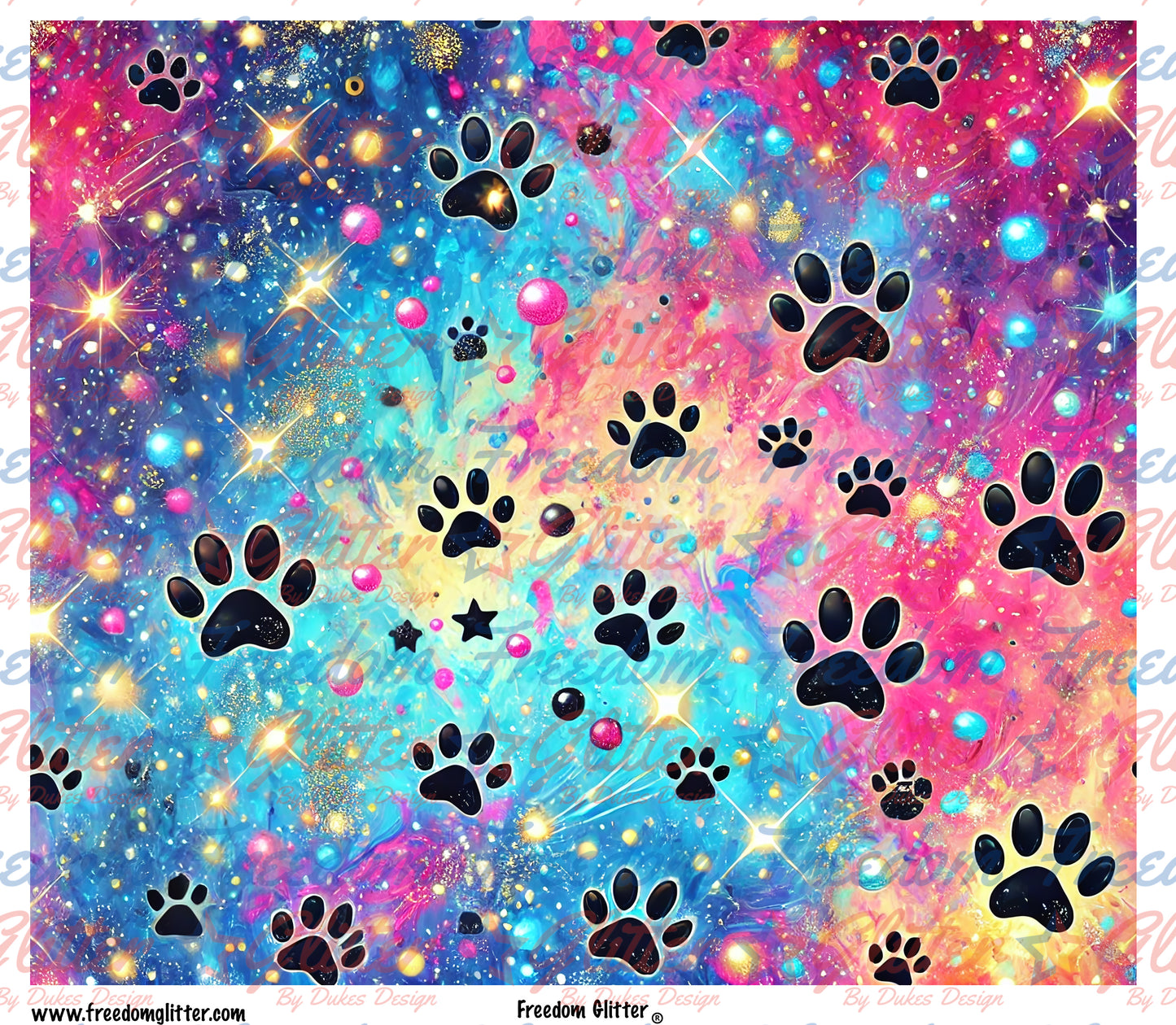 Galactic Paw Prints (Printed Vinyl)