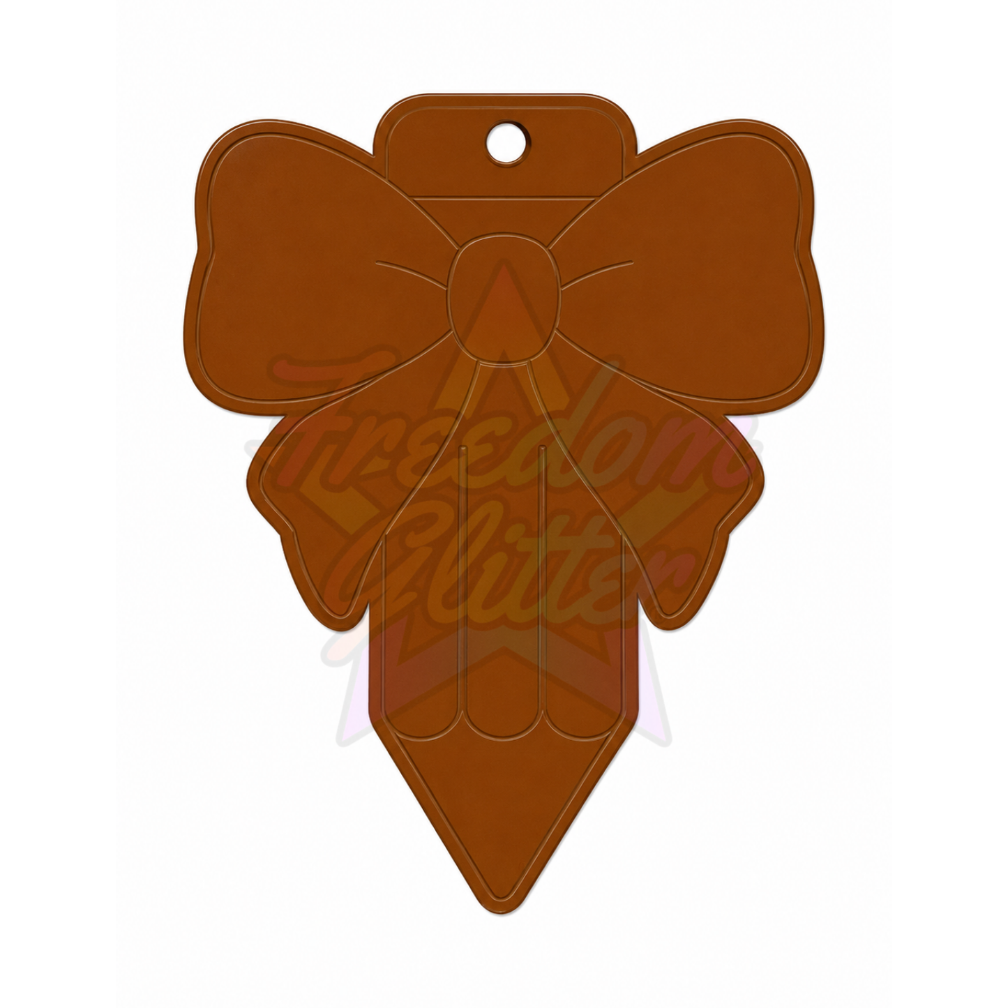 Gift Bow Acrylic Ornament Blank – 4"