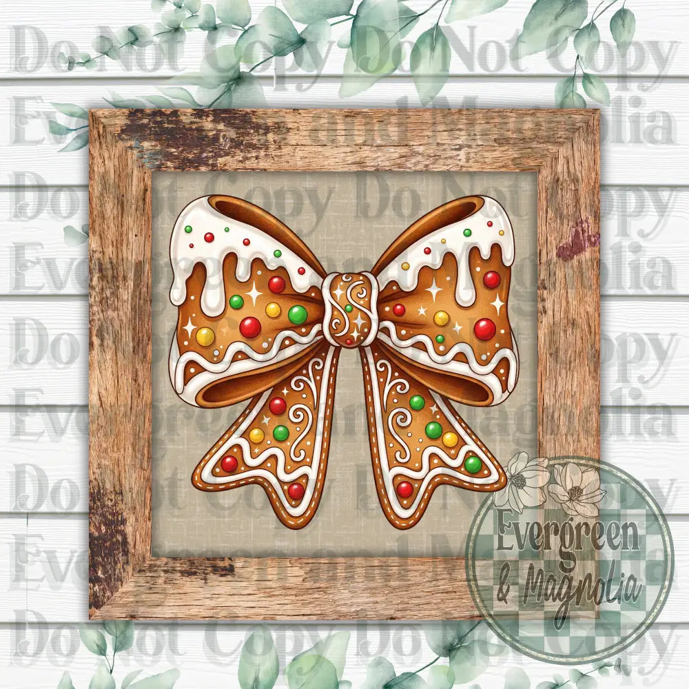Gingerbread Coquette Bow