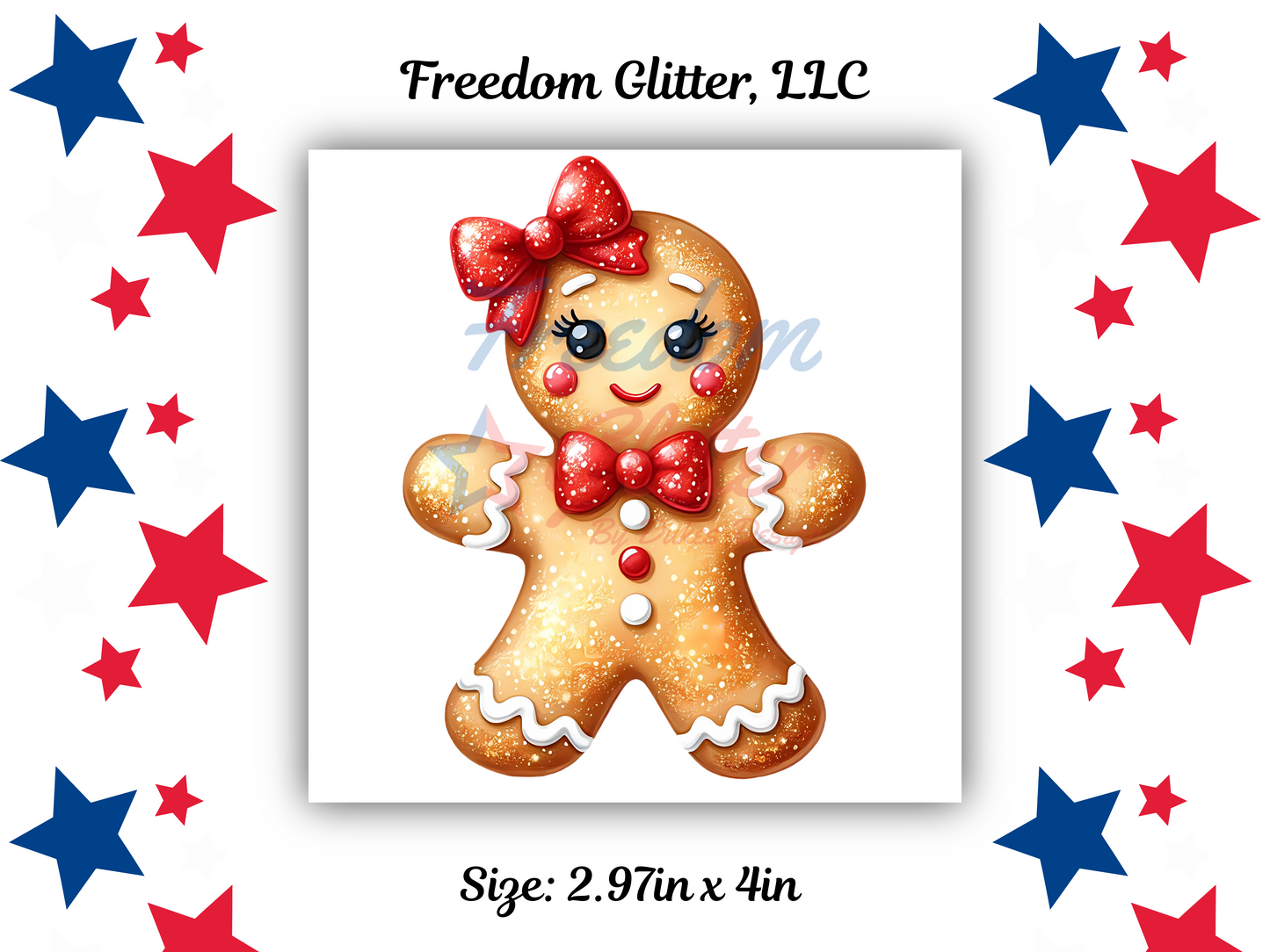 Gingerbread Girl Decal (UVDTF)