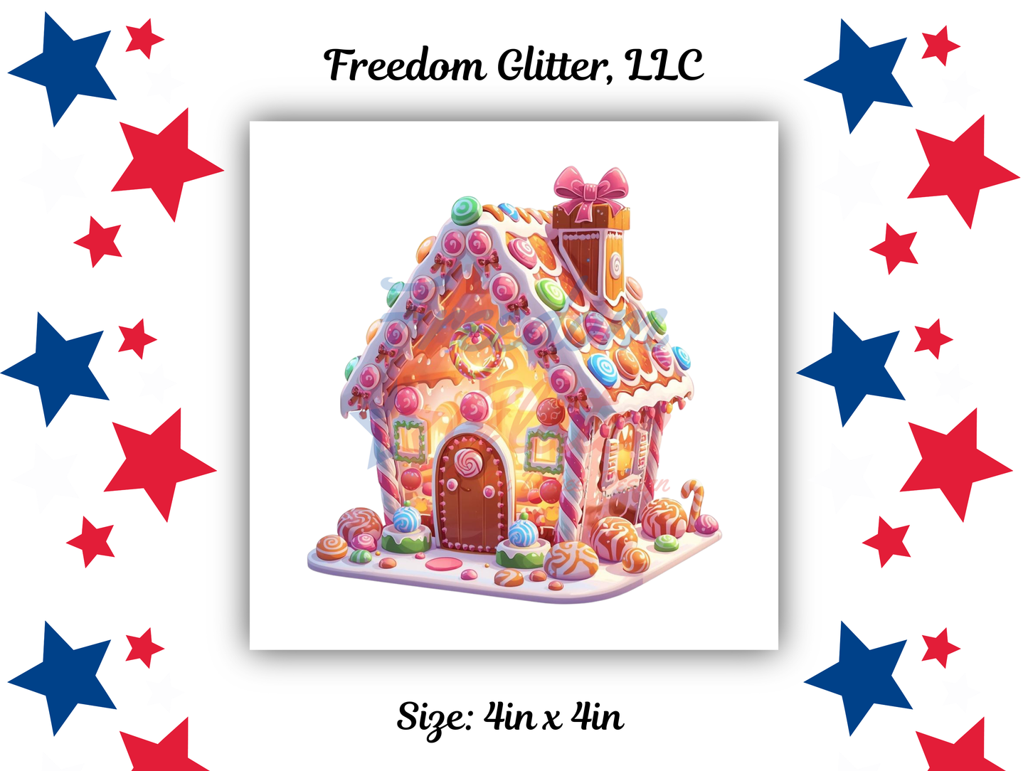 Gingerbread House 1 Decal (UVDTF)