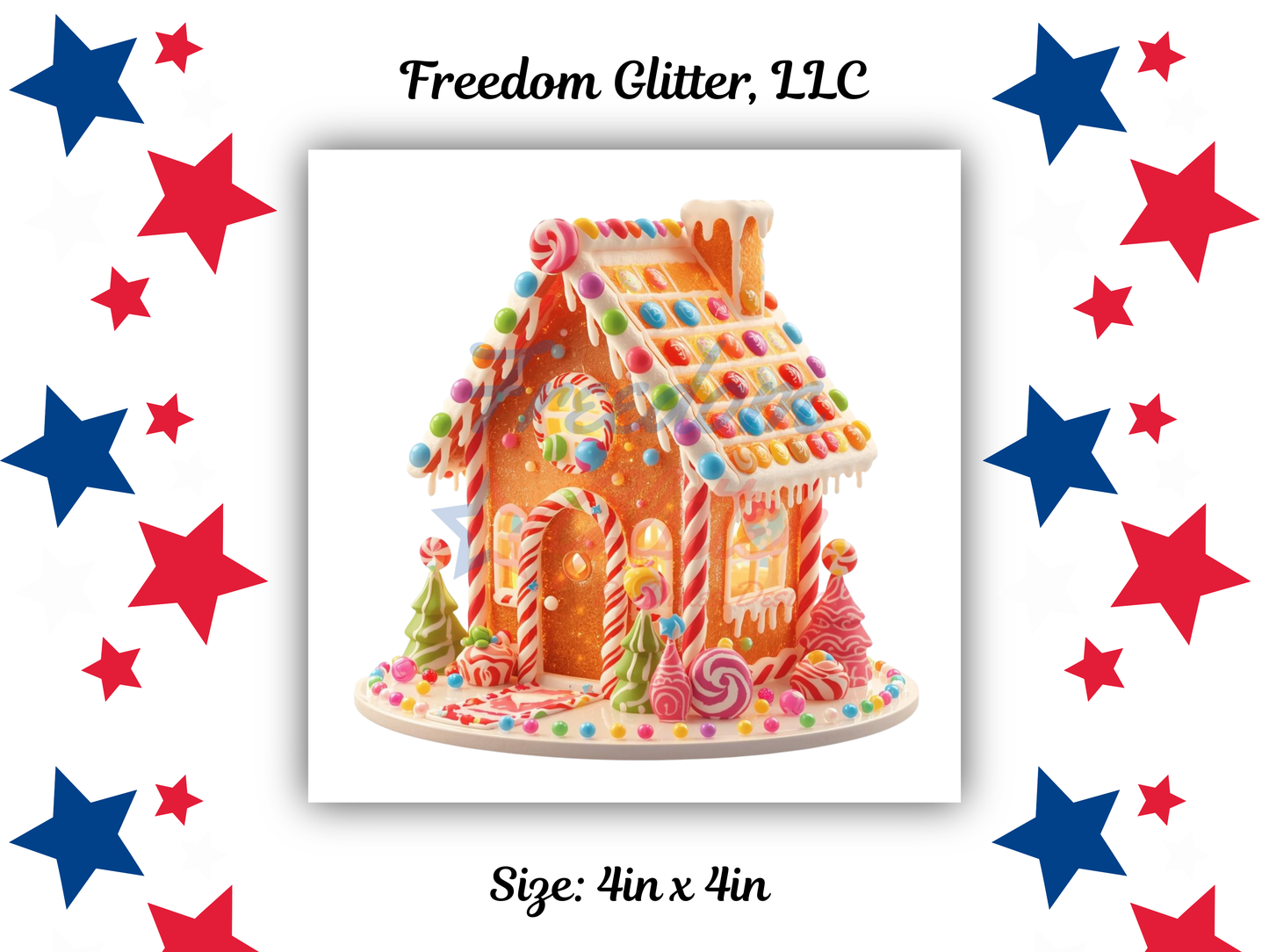 Gingerbread House 3 Decal (UVDTF)