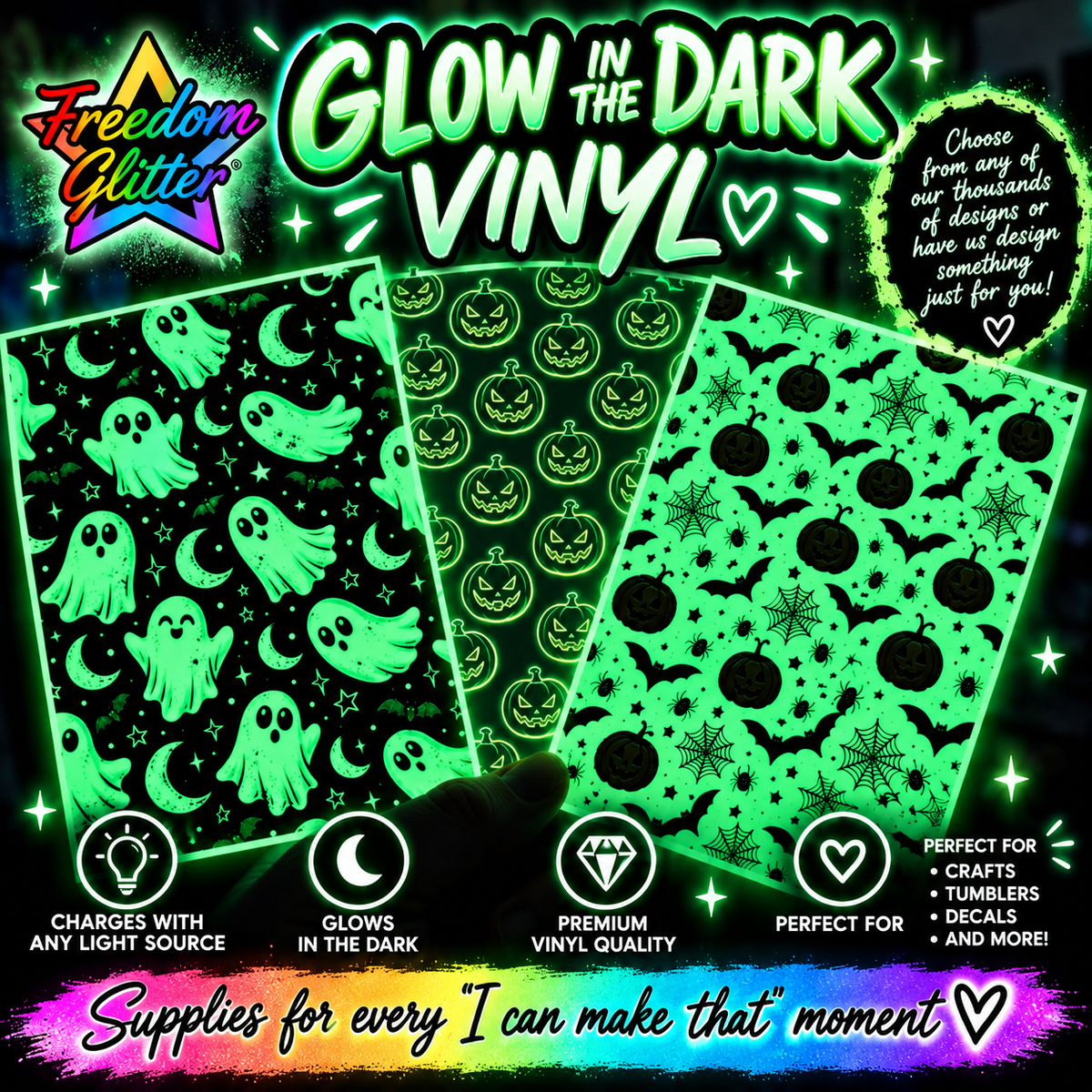 Glow in the Dark Vinyl (Printed Vinyl)