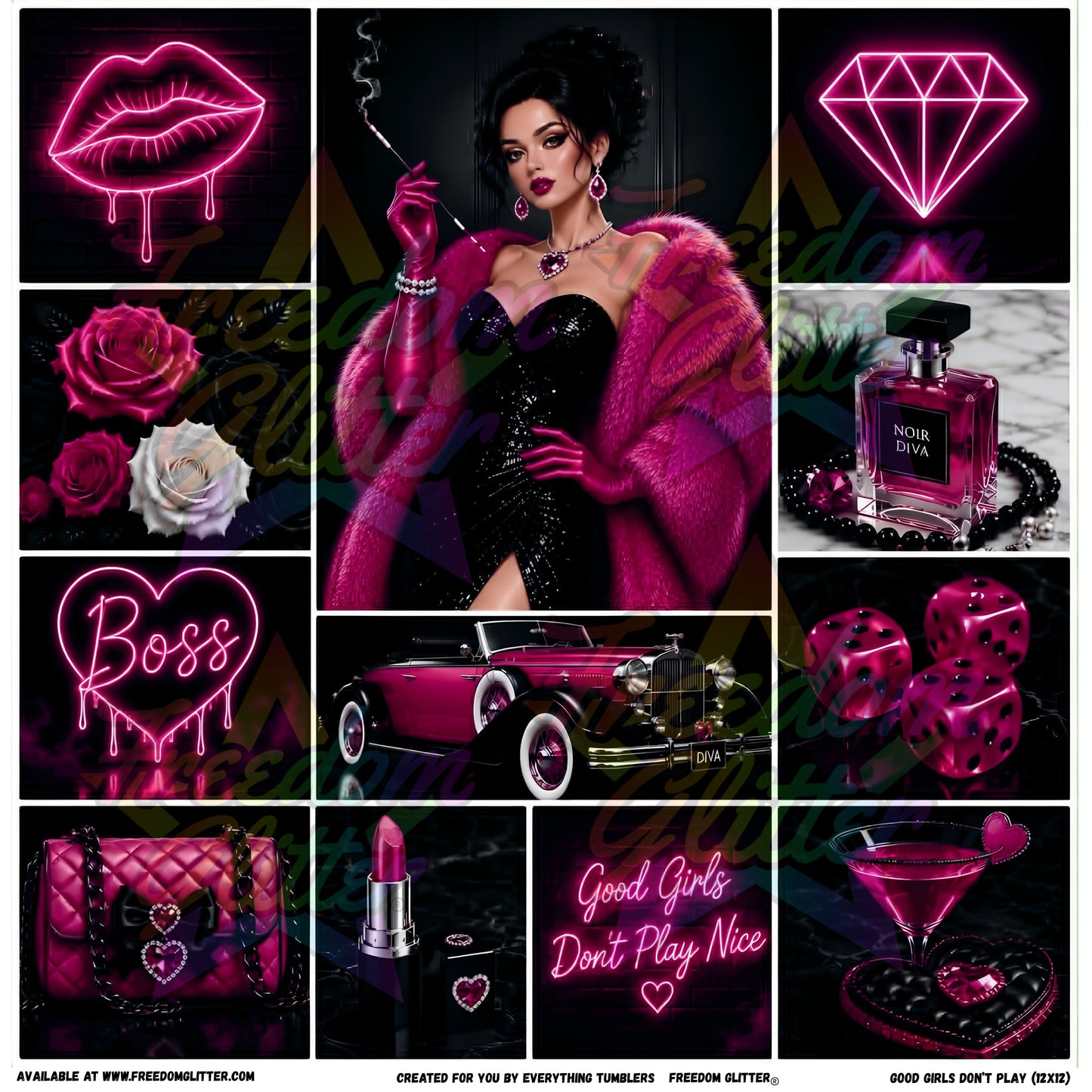 Mixed Image Sheet - Good Girls Don't Play (Printed Vinyl)