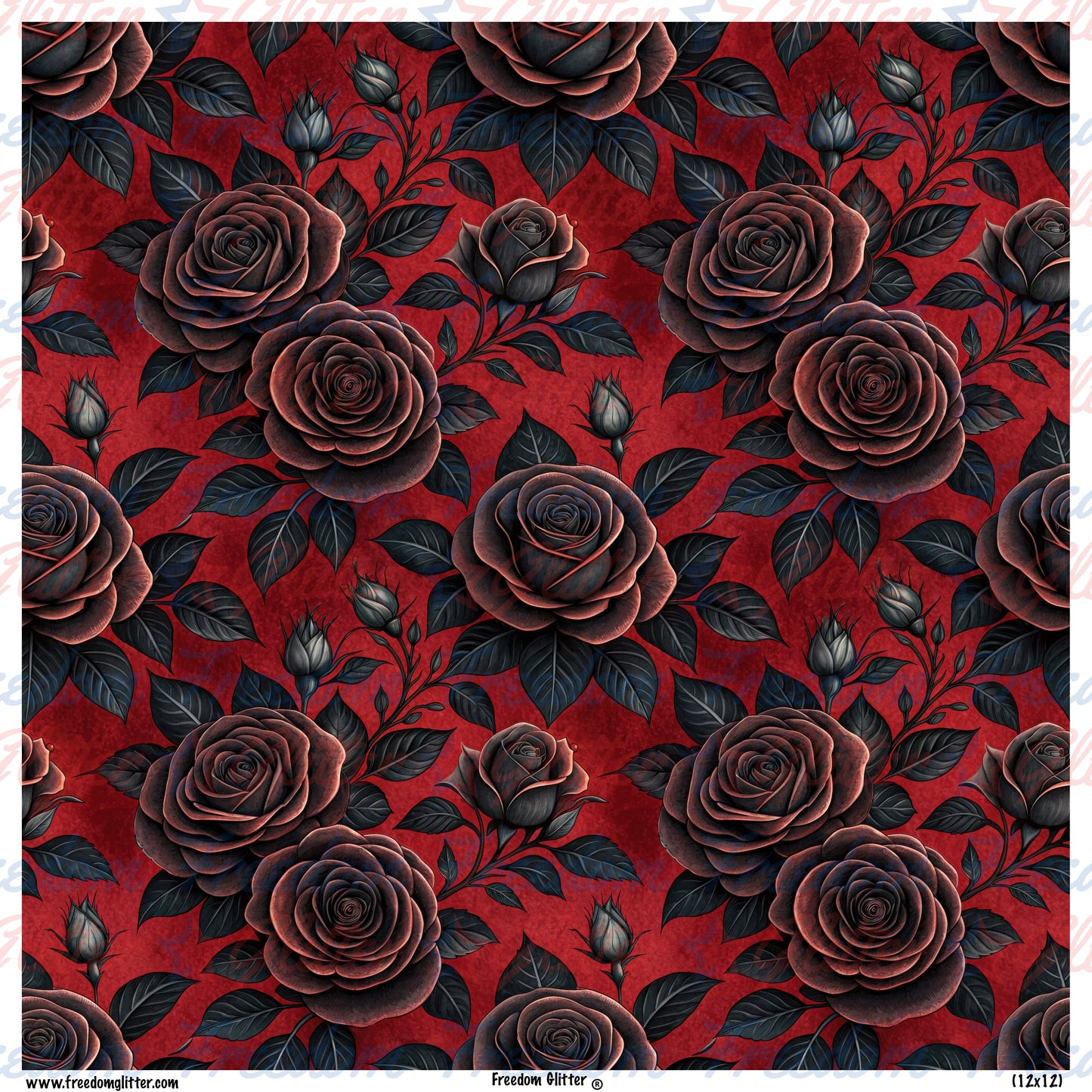 Gothic Floral 1 (Printed Vinyl)