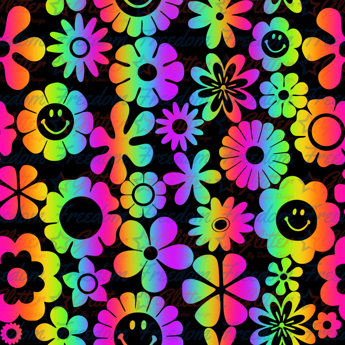 Groovy Flowers (Printed Vinyl)