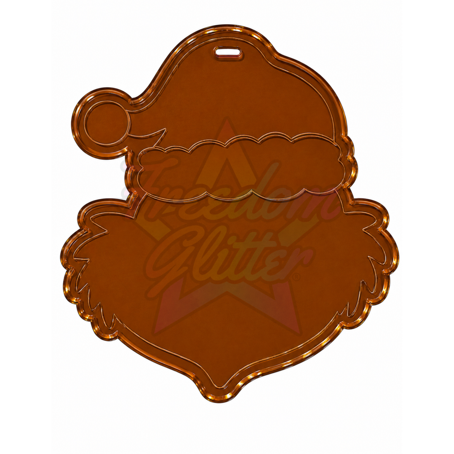 Grumpy Green Christmas Character Acrylic Ornament Blank – 4"