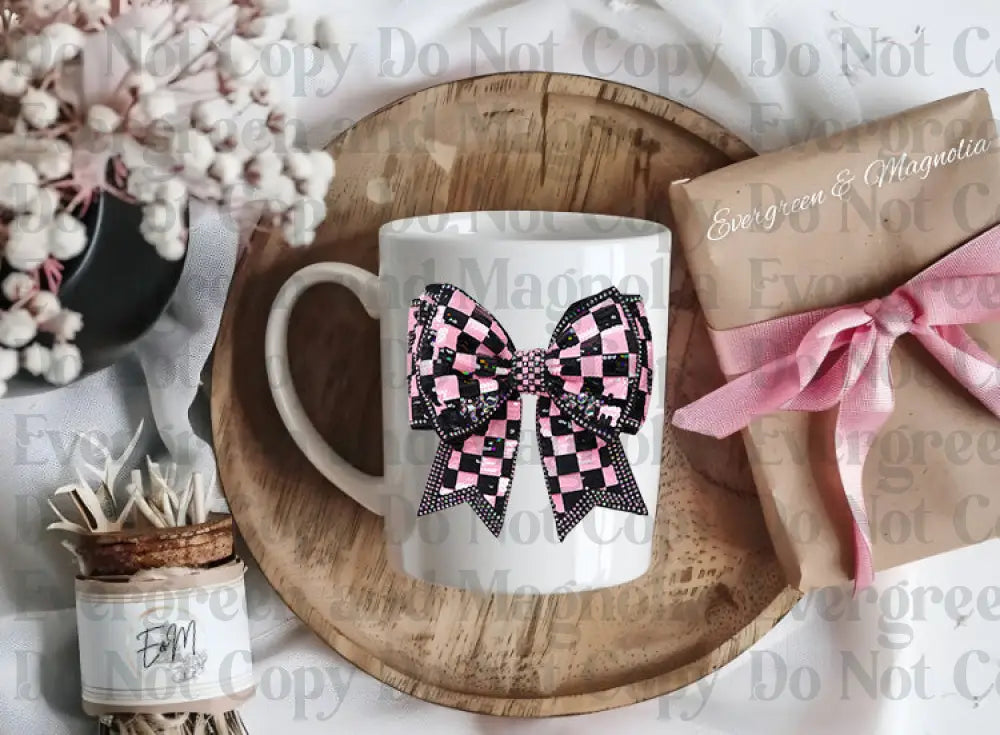 HW-TP-25092415-ND-e9a-Pink Checkered bow