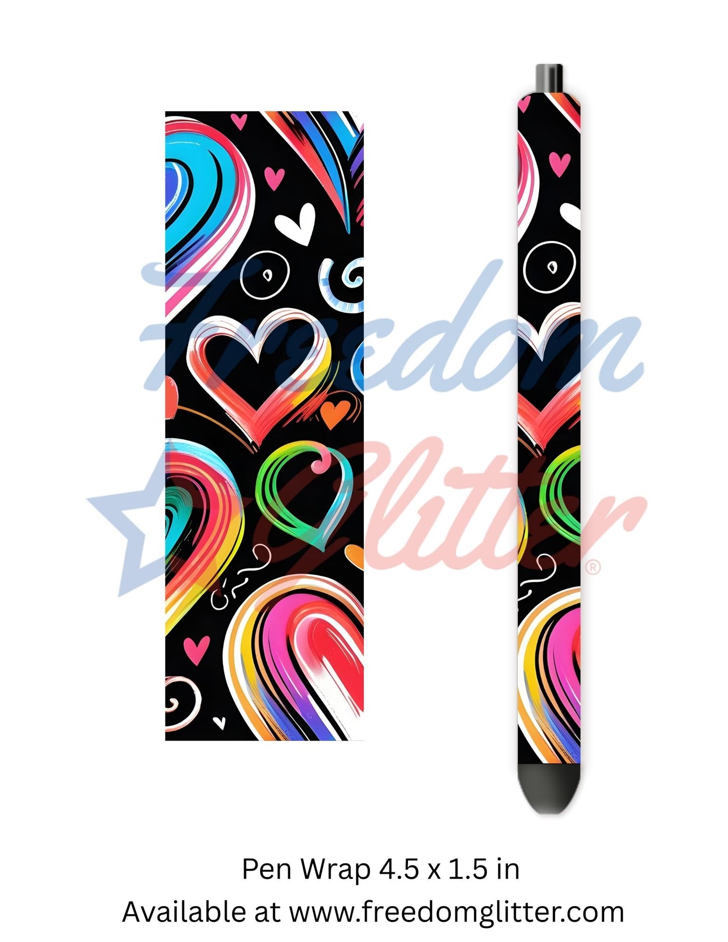 Hand-Drawn Hearts 2 (Printed Vinyl)