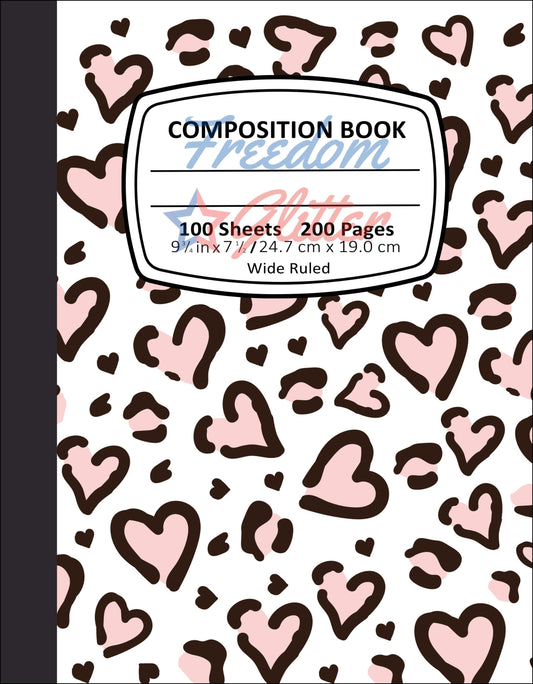 Hearts Notebook Cover