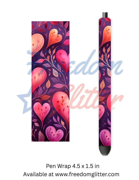 Hearts & Floral 2 (Printed Vinyl)