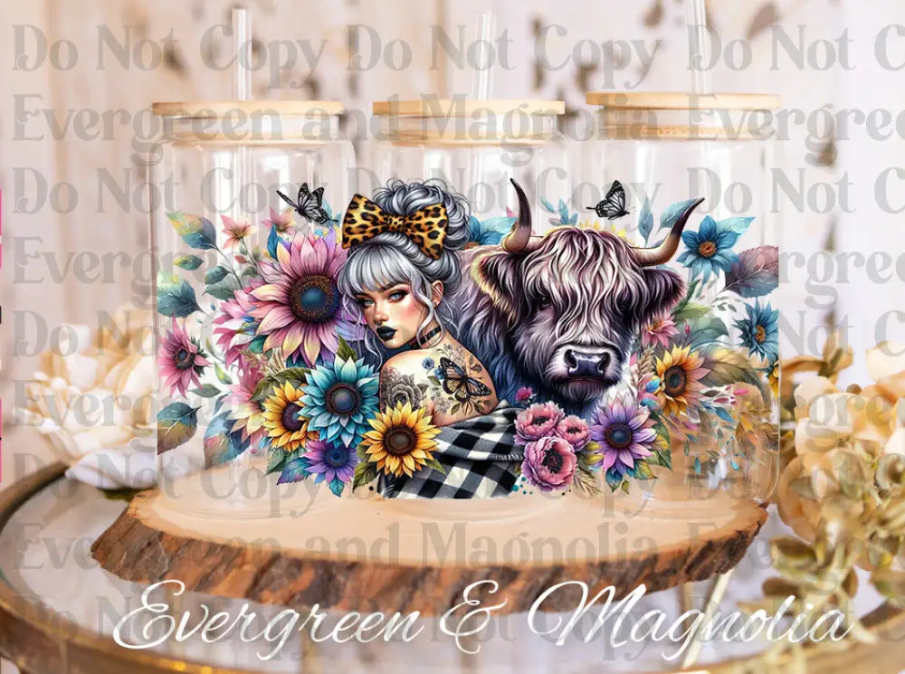 Highland Cow Florals (1)