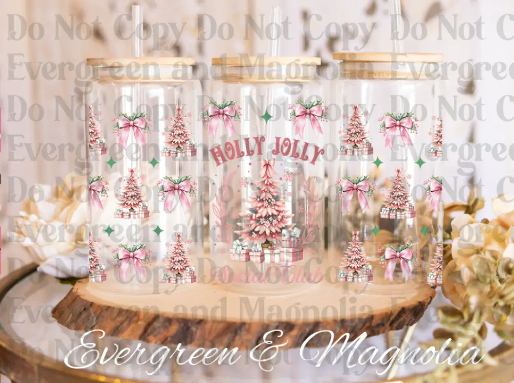 Holly Jolly Glass