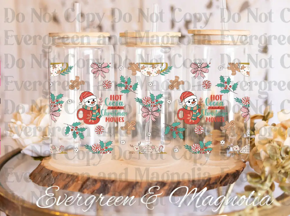 Hot Cocoa Christmas movies snowman