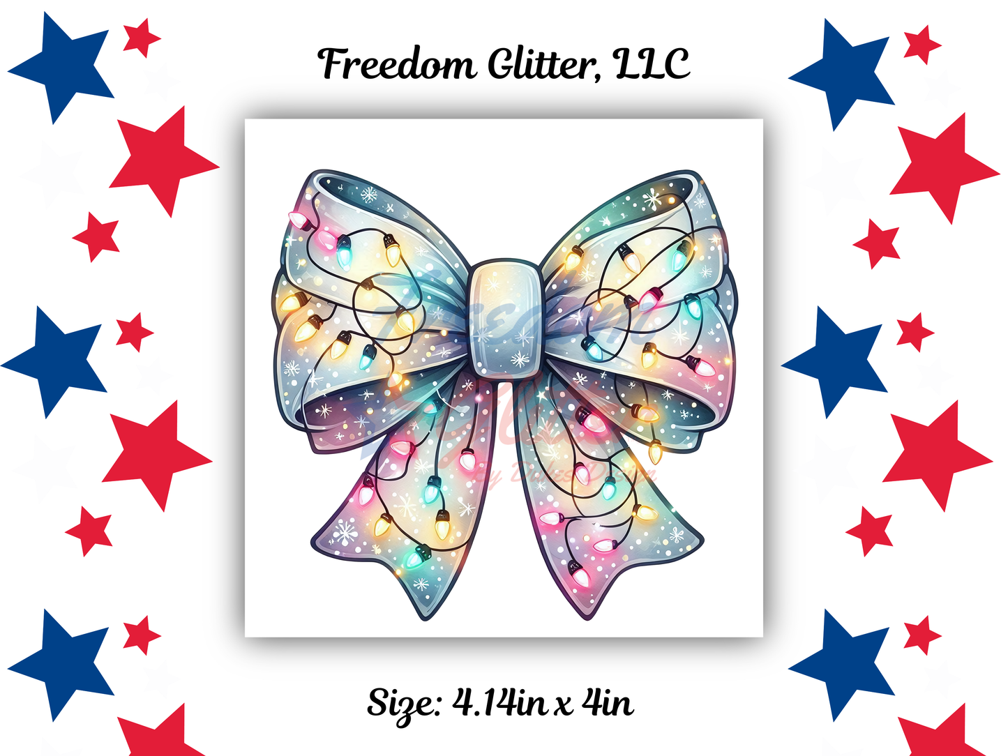 Iridescent Coquette with Lights Decal (UVDTF)