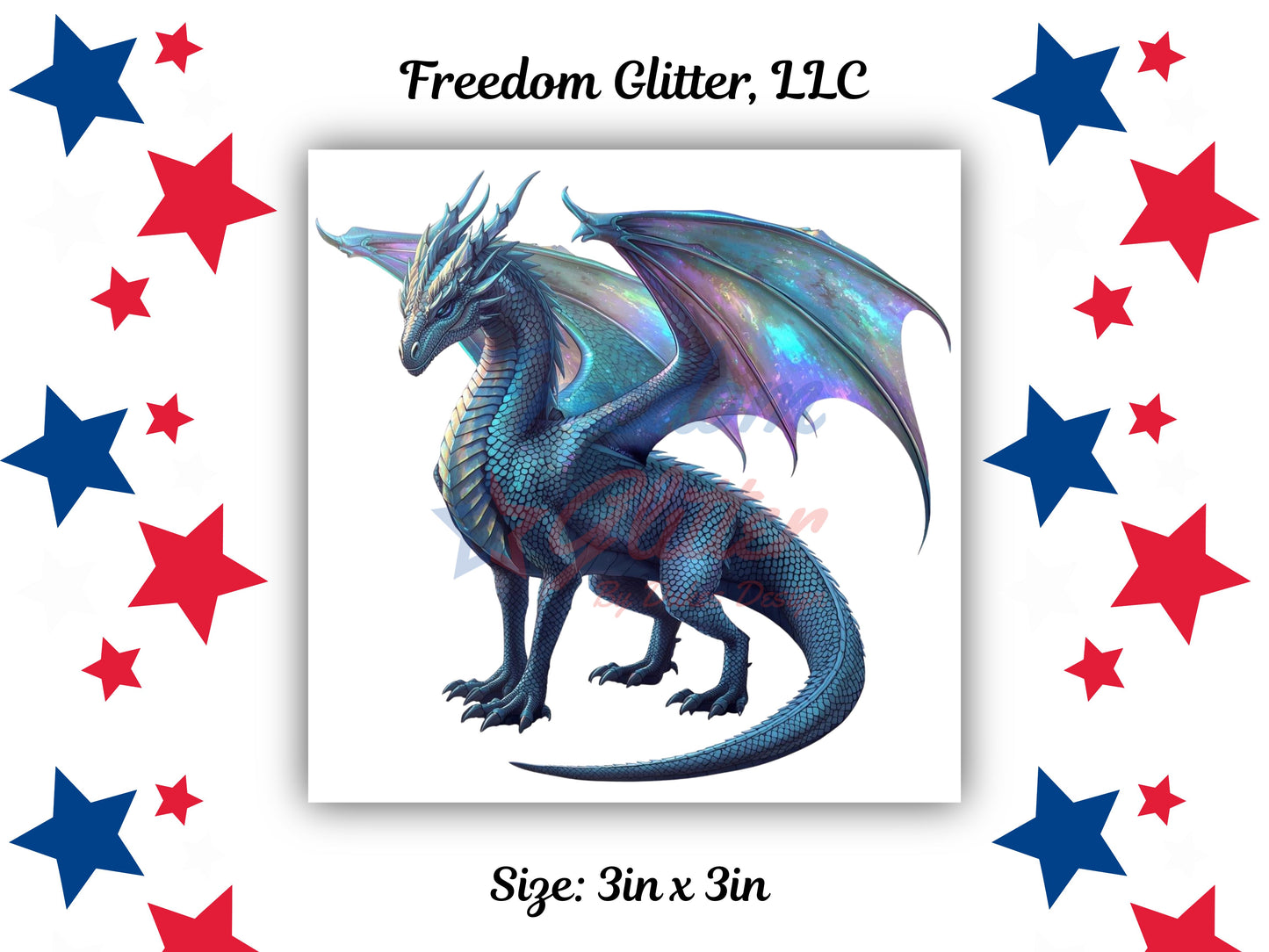 Iridescent Dragon 1 Decal (UVDTF)