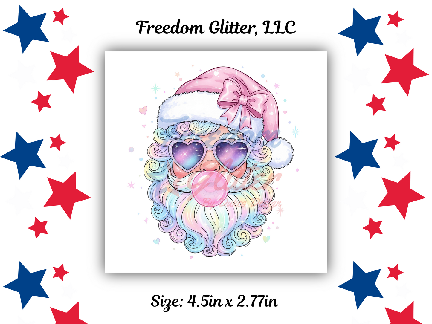 Iridescent Santa Decal (UVDTF)