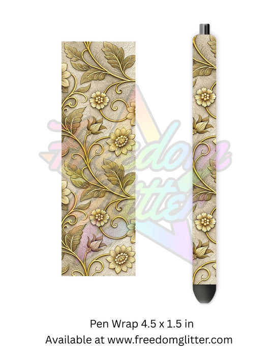 Ivory Tooled Leather 1 (Printed Vinyl)