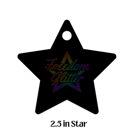 2.5in Star Keychain Acrylic Blank – Clear Acrylic