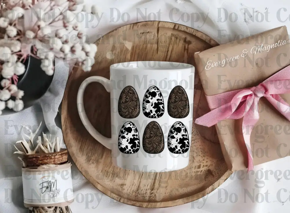 Leather & Cow Print Easter Eggs