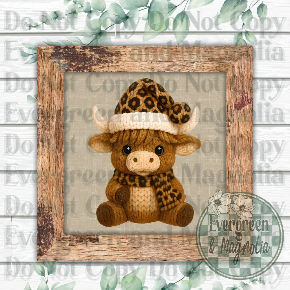 Leopard Yarn Cow