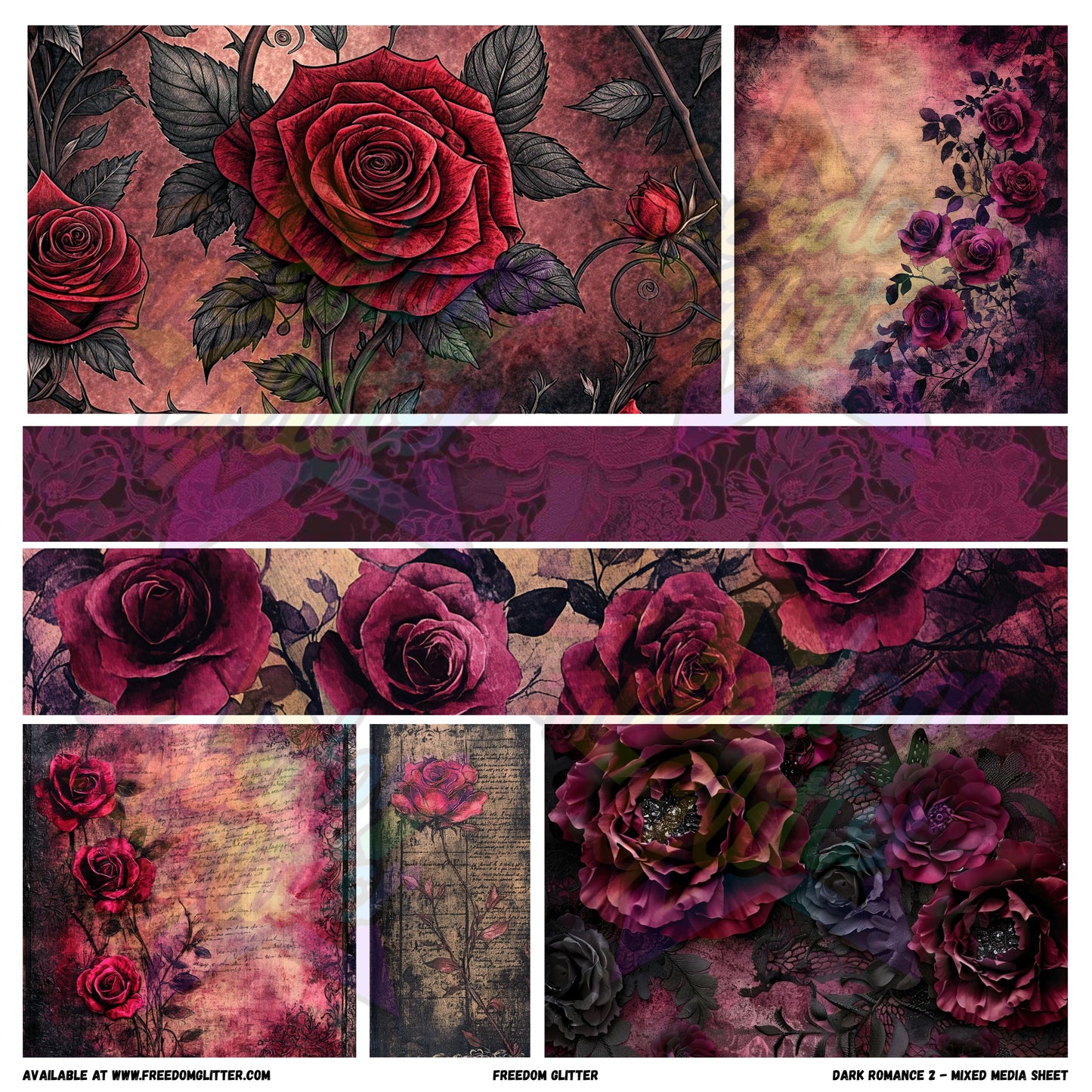 Mixed Image Sheet - Dark Romance 2 (Printed Vinyl)
