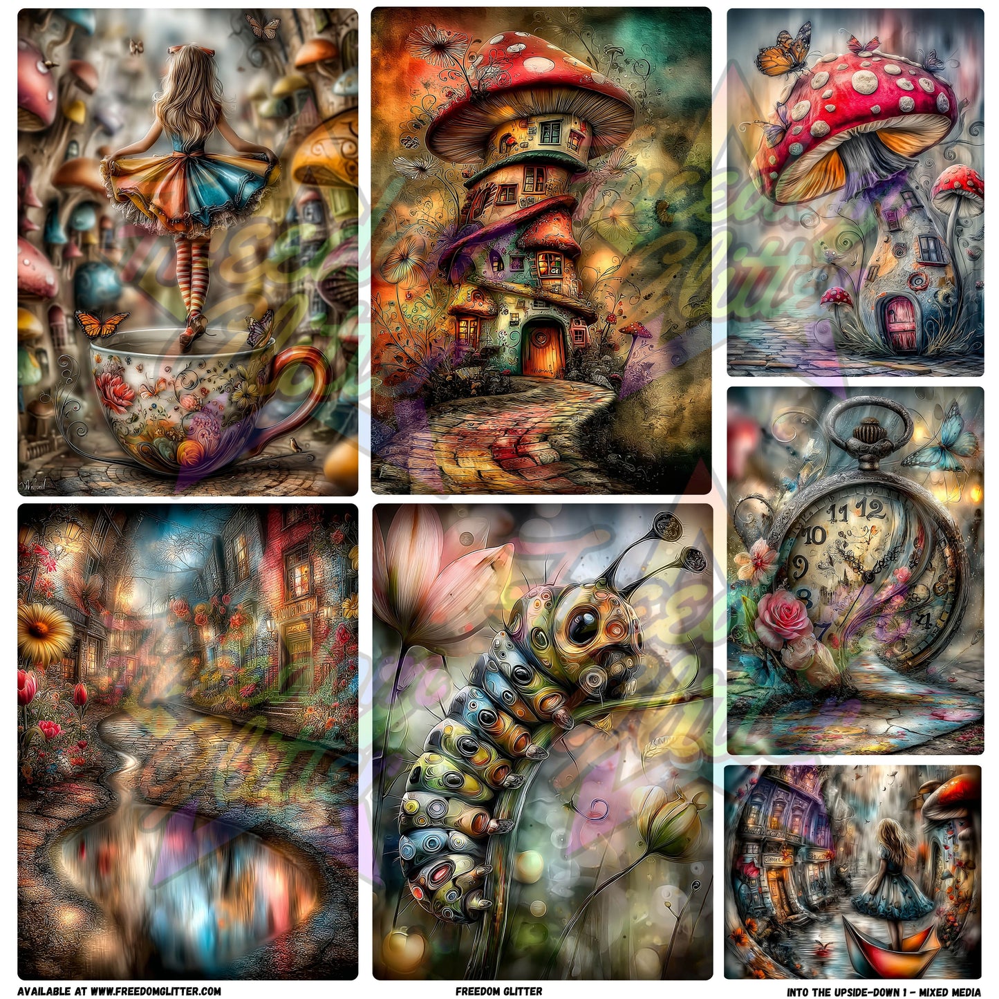 Mixed Image Sheet - Into The Upside-Down 1 (Printed Vinyl)