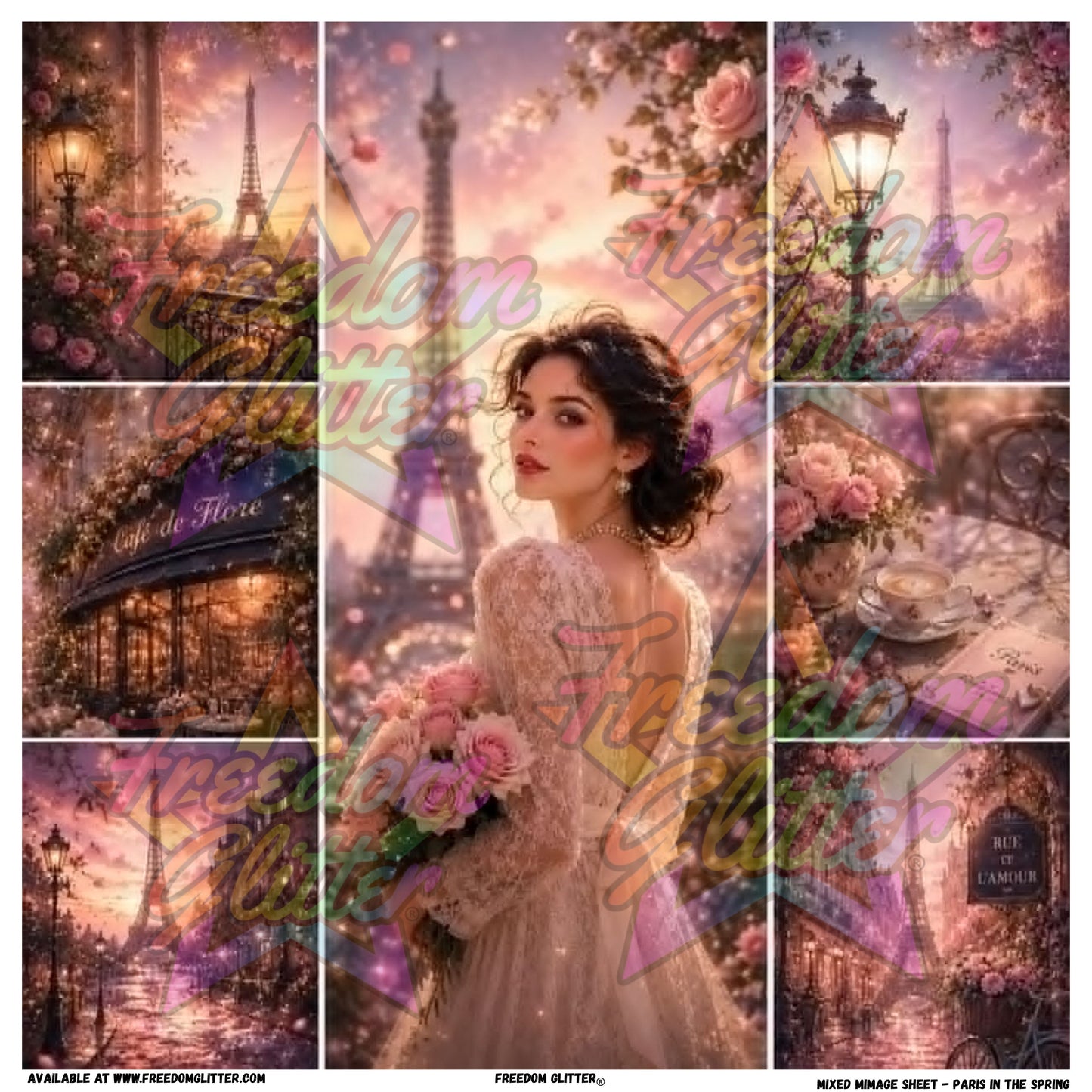 Mixed Image Sheet - Paris in the Spring (Printed Vinyl)