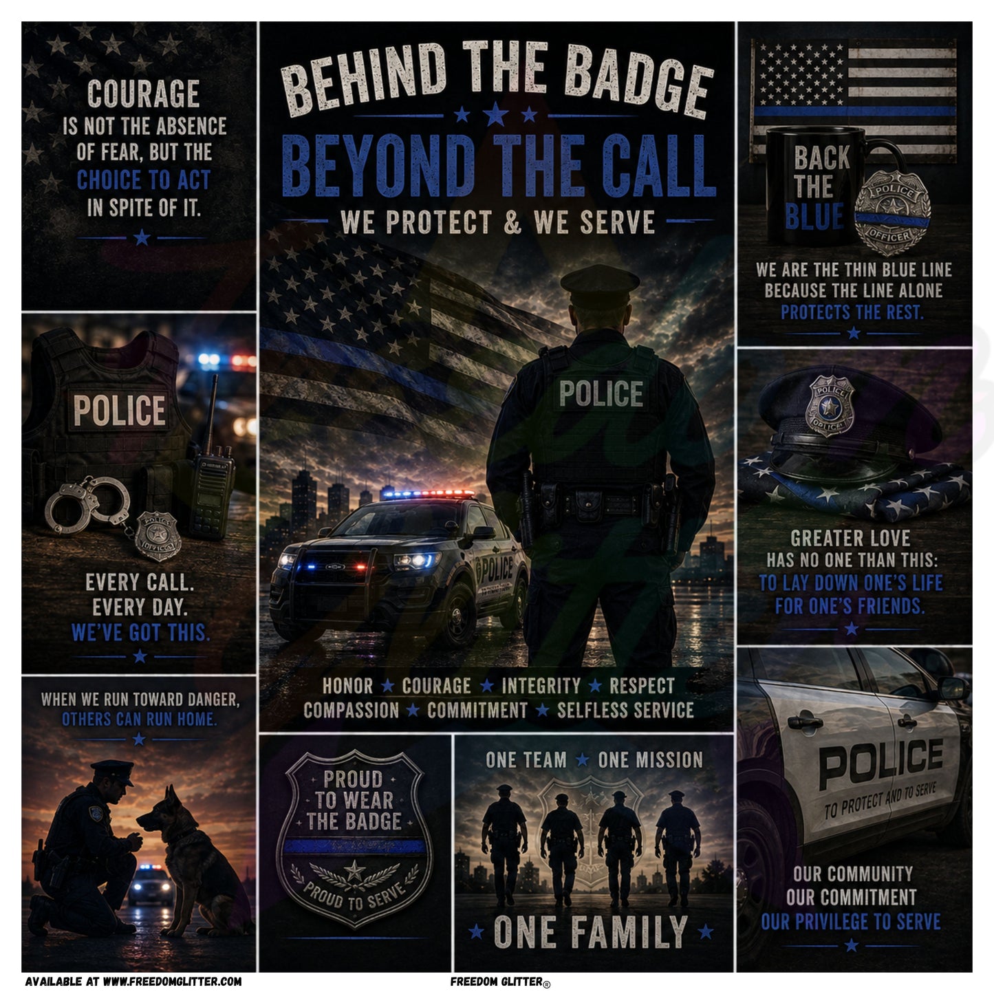 Mixed Image - Police Officer (Printed Vinyl)