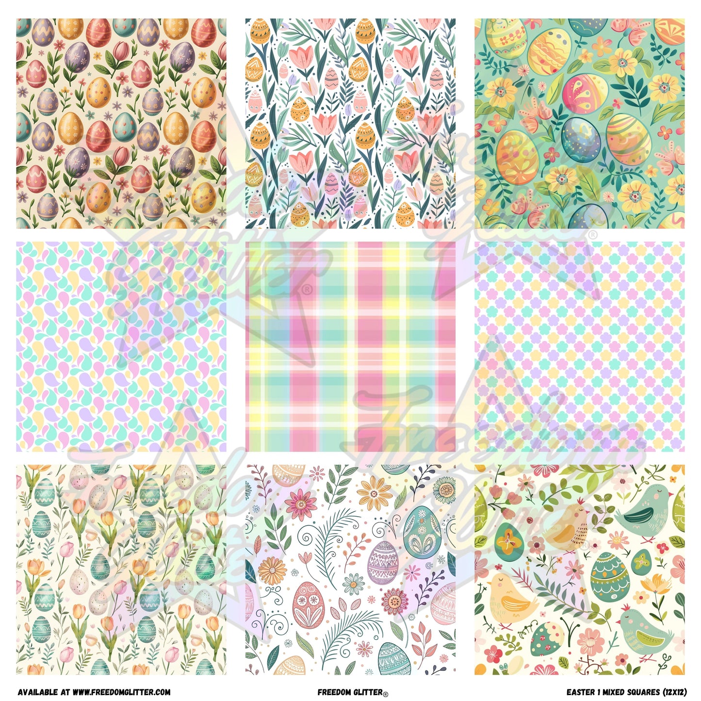 Mixed Squares - Easter 1 (Printed Vinyl)