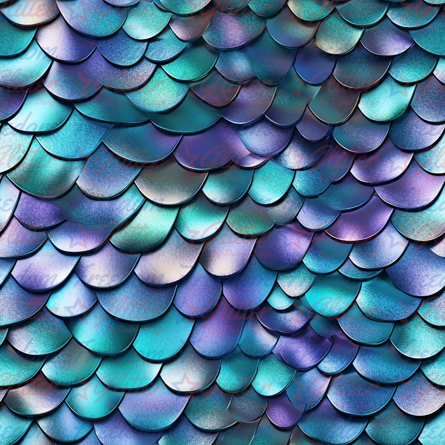 Mermaid Scales 3 (Printed Vinyl)