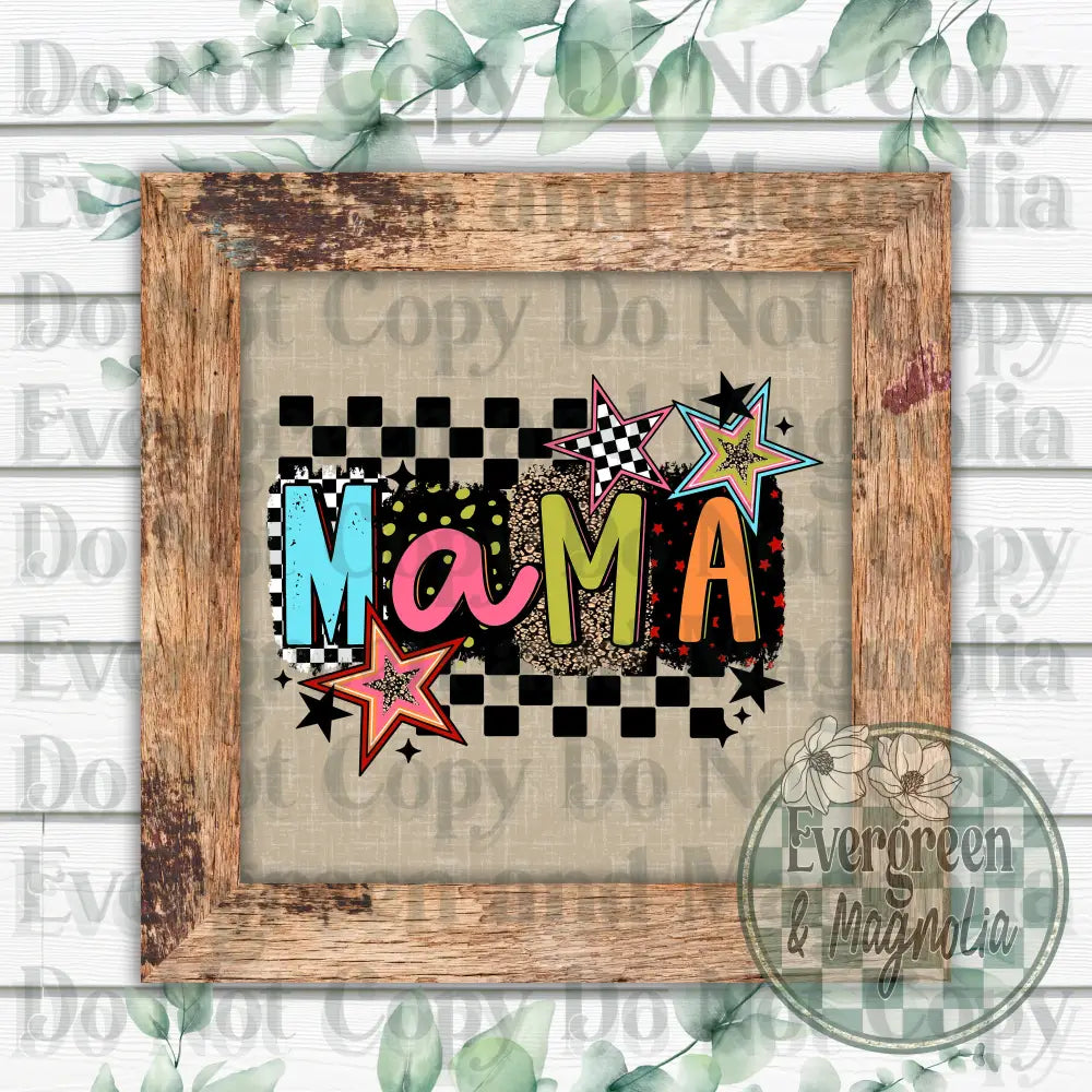 Mama Leopard Black Checkers