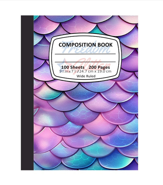 Mermaid Scales 2 Notebook Cover