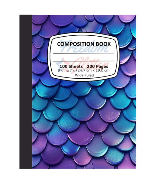 Mermaid Scales 4 Notebook Cover