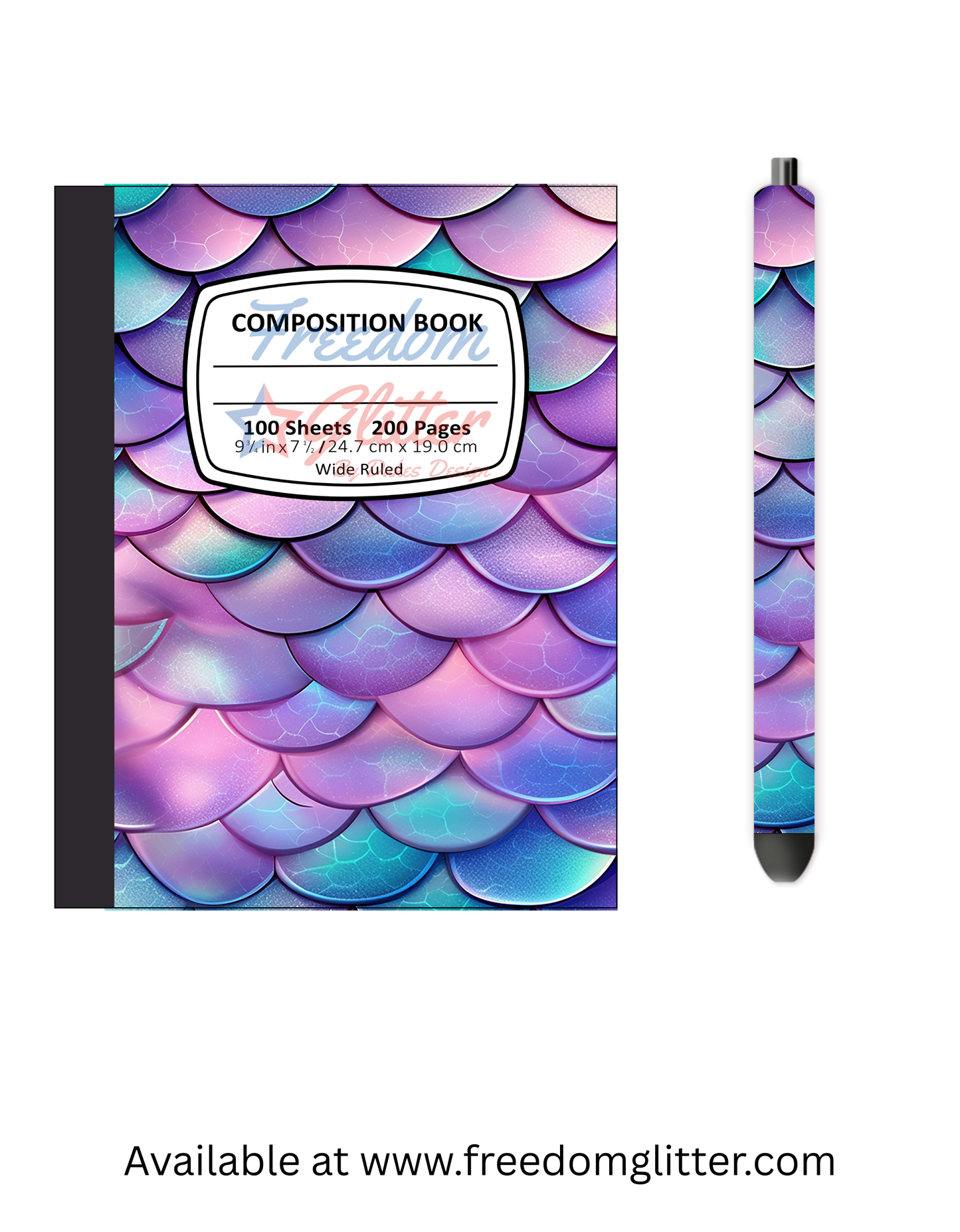 Mermaid Scales 2 Notebook Cover