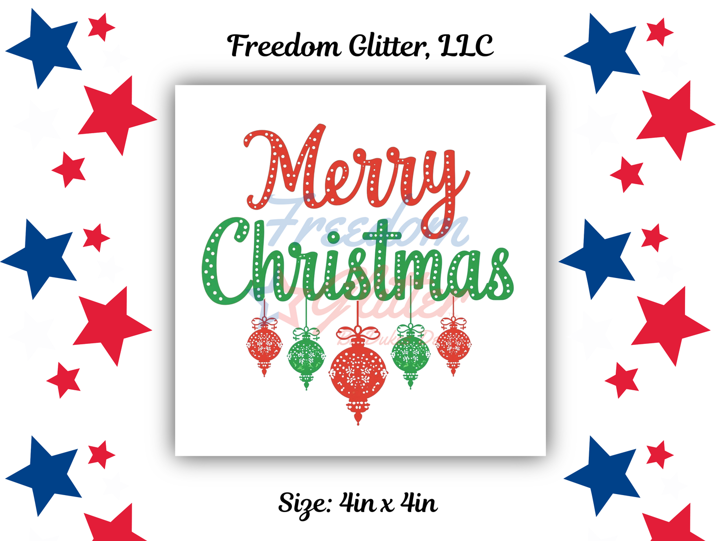 Merry Christmas Decal (UVDTF)