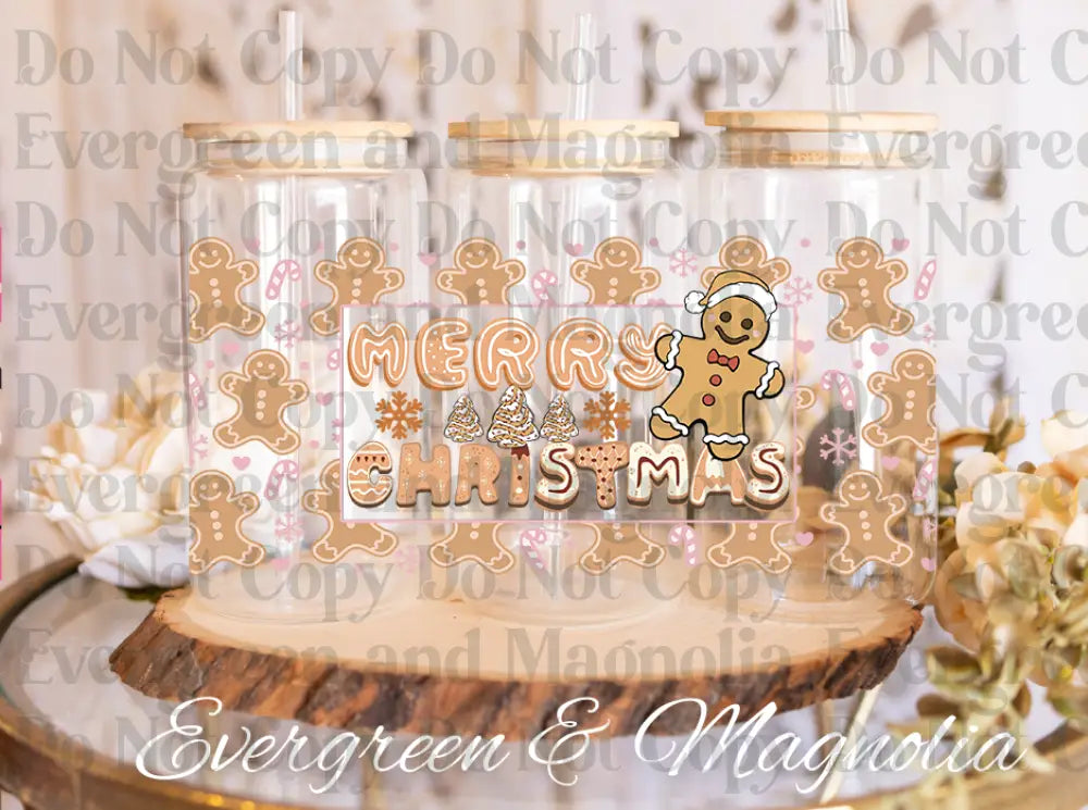 Merry christmas gingerbread man