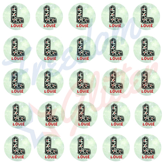 Customized Christmas Pet Gift Tags - Doodle Paw Prints