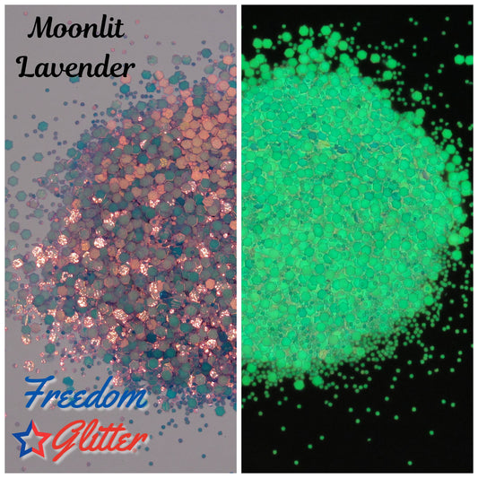 Moonlit Lavender (Glow Glitter)