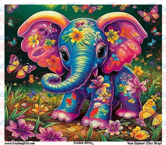 Neon Elephant (Sublimation)