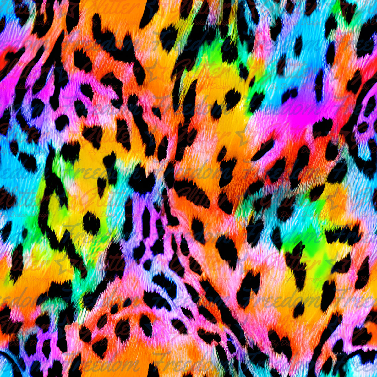 Neon Leopard 2 (Printed Vinyl)