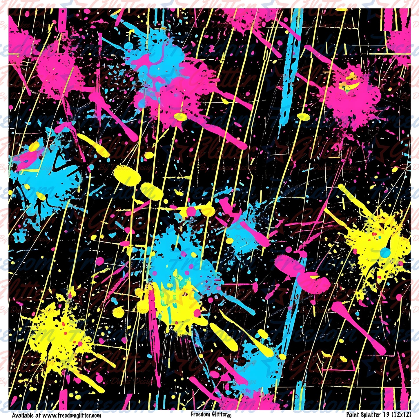 Paint Splatter 13 (Printed Vinyl)