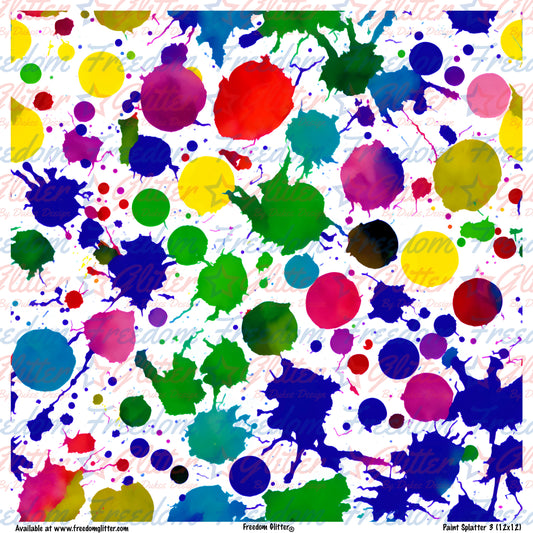 Paint Splatter 3 (Printed Vinyl)
