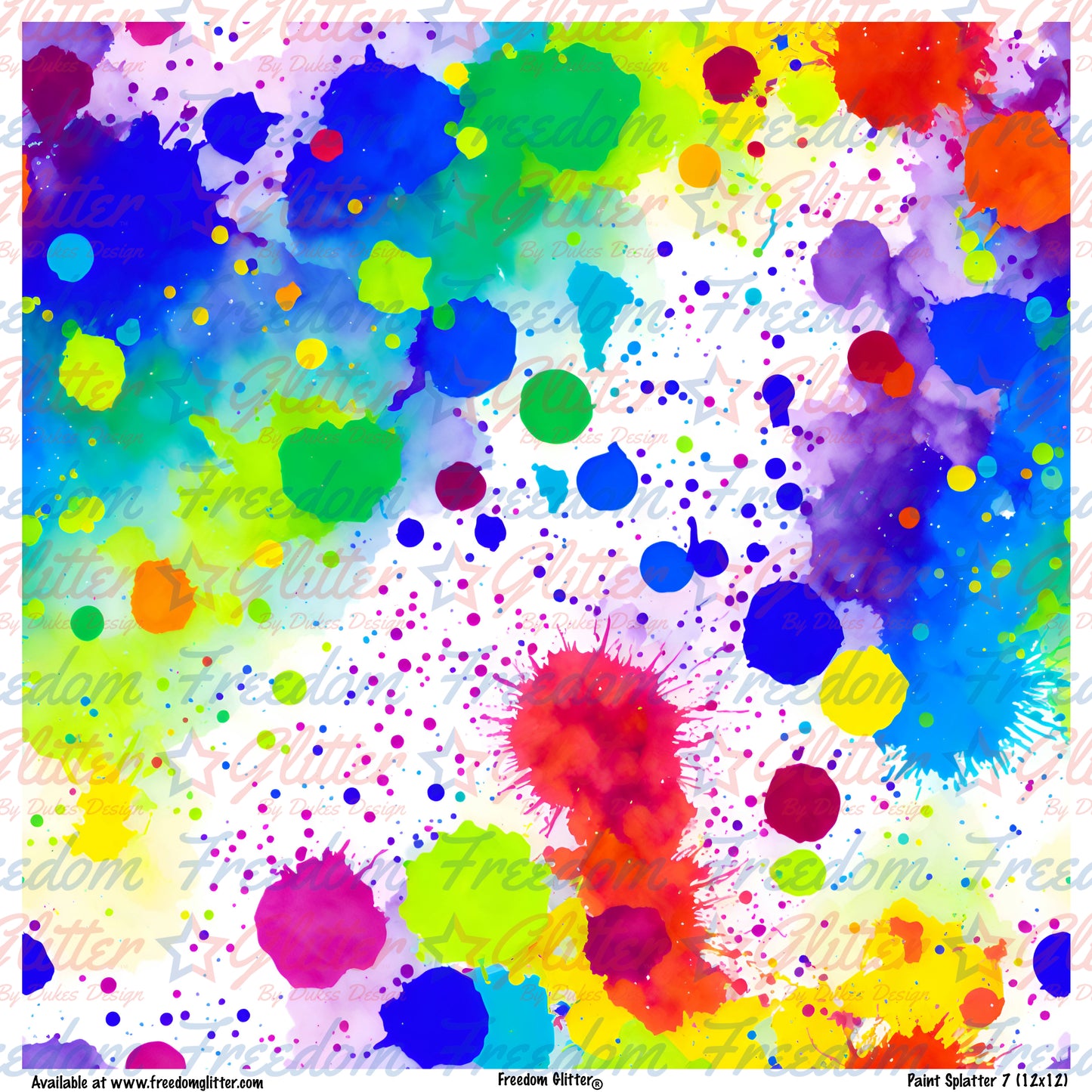 Paint Splatter 7 (Printed Vinyl)