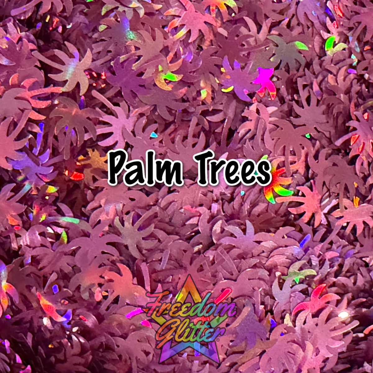 Palm Trees (Shape Glitter)