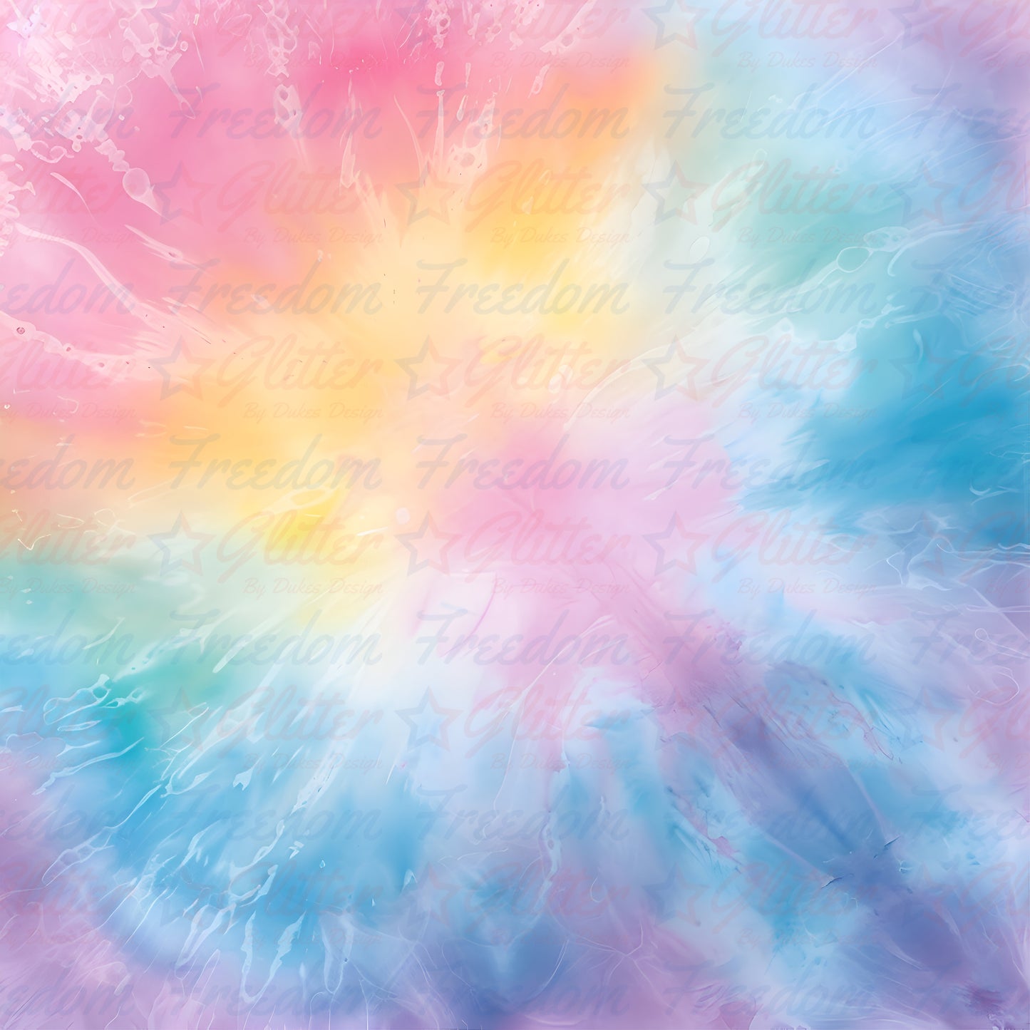 Pastel Tie Dye 3 (Printed Vinyl)