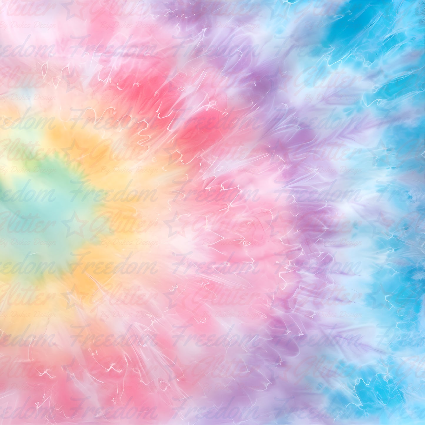 Pastel Tie Dye 4 (Printed Vinyl)