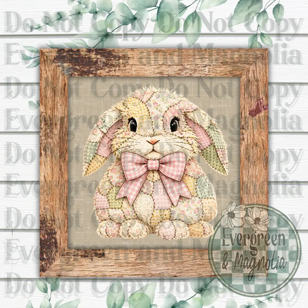 Patchwork Plush Bunny