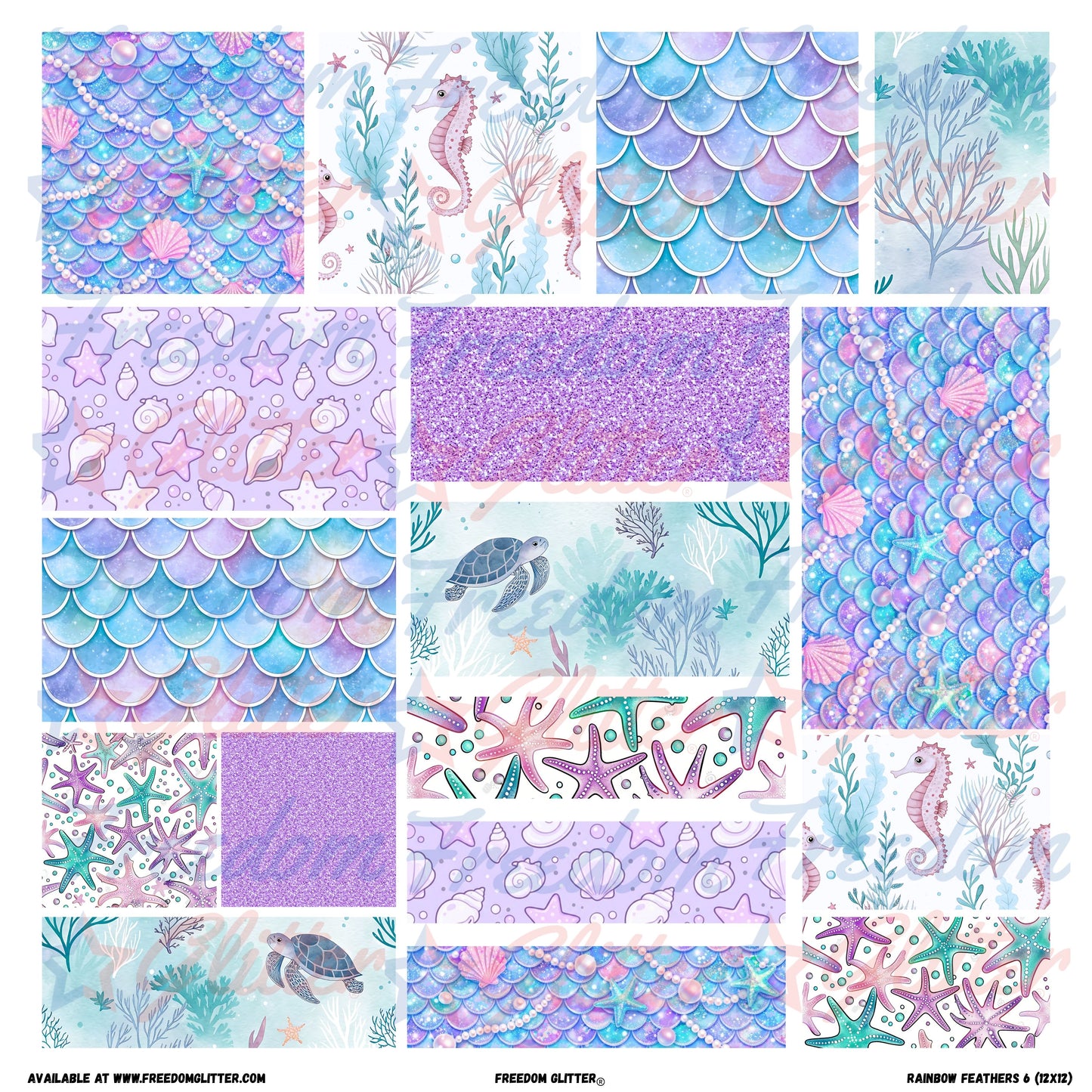 Patchwork Elements - Mermaid 2 (Printed Vinyl)