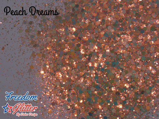Peach Dreams (Metallic/Iridescent Glitter)